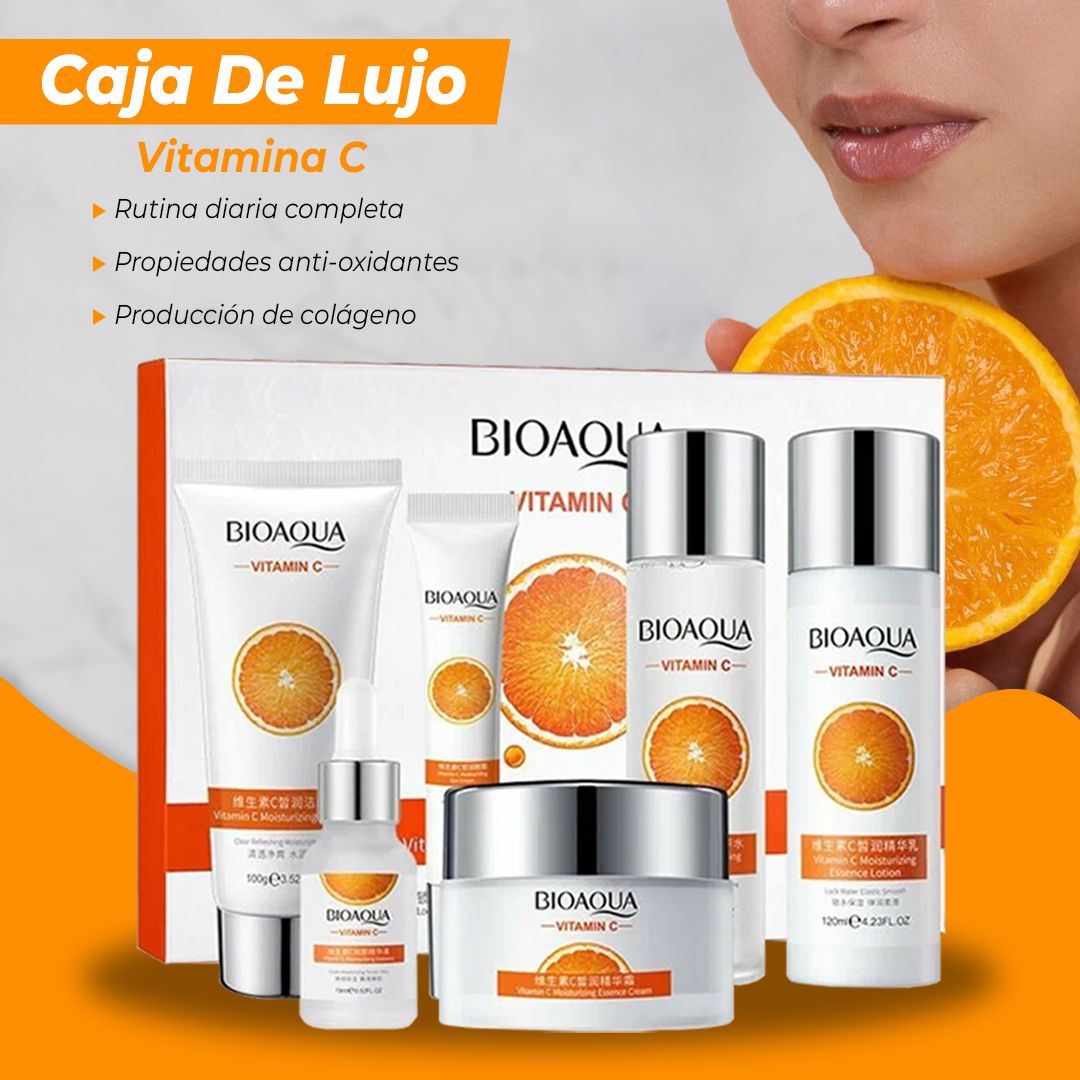 Set de Cuidado Facial Bioaqua Vitamina C