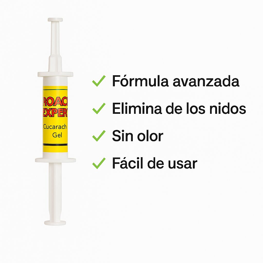 Roach Expert Gel - Elimina cucarachas desde la raíz (5g)